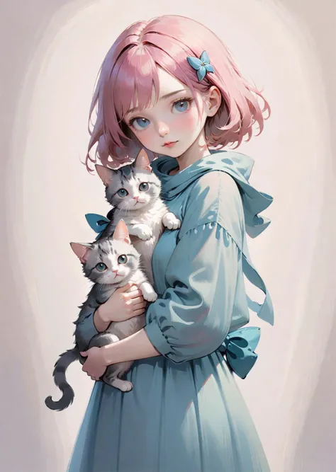 masterpiece,best quality,extremely detailed,highres,ultra detailed,beautiful, girl holding a cat,cute doodle style illustration,soft colors,comfort, girl holding a cat,cute doodle style illustration,soft colors,comfort,
by Gabriel Pacheco