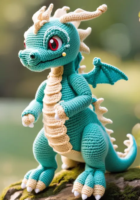 highres,best quality,photo,natural,
dragon amigurumi
