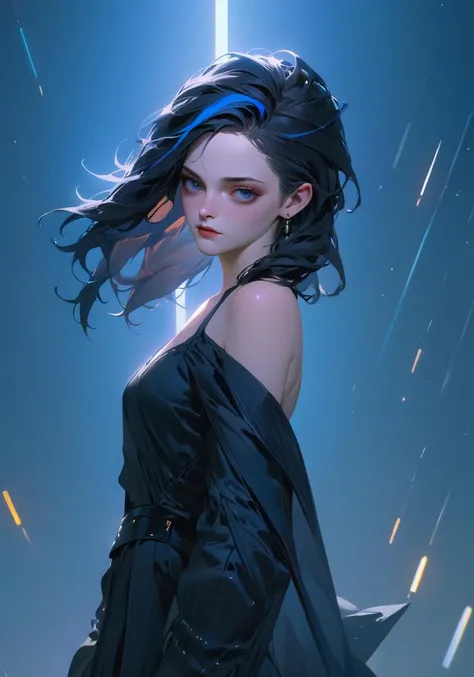 wani wani panic,startrail,
a shadowy goth girl in the void, moody kristen stewart, highly textured skin, cute hair accessories, light and shadow, anti-aliasing, color-graded, floating motes, dynamic volumetric lighting, nikon D850
ultra realistic detailed,aesthetic,best quality,(photorealistic:1.2),dynamic angle,elegant,realistic skin detail ,
strap_slip, bare_shoulders, off_shoulder,