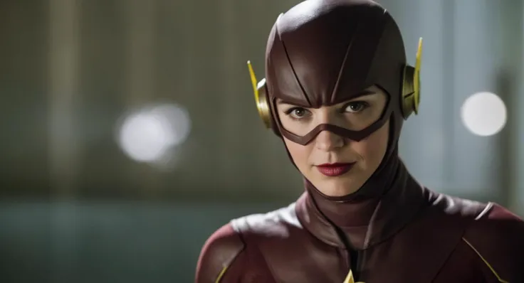 cinematic film still of Cinematic Film Footage
<lora:The Flash:1>
<lora:Cinematic Film:1>
The Flash a woman with original flash suit, shallow depth of field, vignette, highly detailed, high budget, bokeh, cinemascope, moody, epic, gorgeous, film grain, grainy