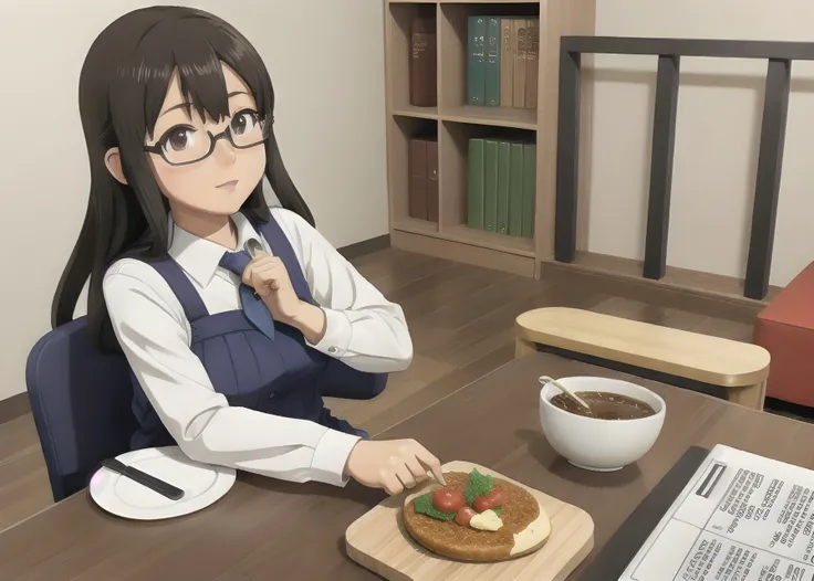 nagatoro eating food
