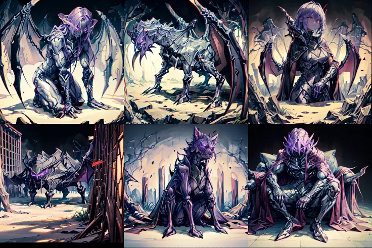 Dragon knight, dark, ominous light, purple light, hell, evil, fog, apocalypsis, cataclysm, inferno. <lora:kSUWABEMonsters_v1:1>, (8k, best quality, masterpiece:1.2), ultra-detailed, Masterpiece, realistic lighting,masterpiece, best quality, masterpiece,best quality,official art,extremely detailed CG unity 8k wallpaper,