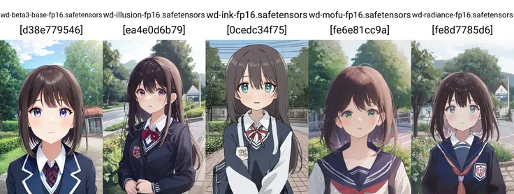 1girl, school uniform, outdoors, (upper body, close-up:0.6), <lyco:sd2lyco_anime:0.6>