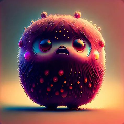 close up full-body portrait of cutecreature style mushroom spirit creature, solo