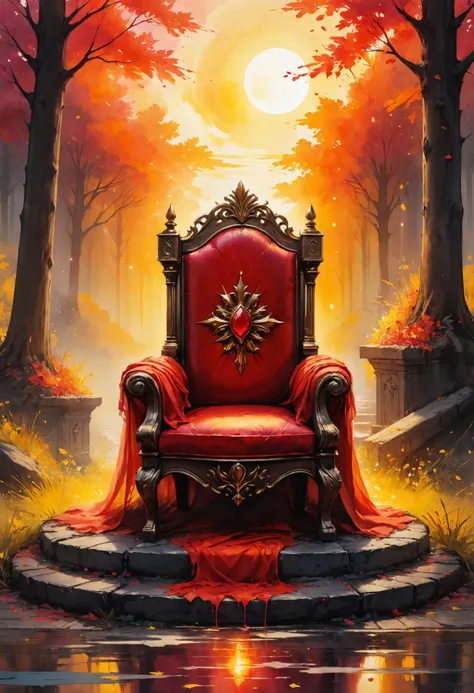 Heir apparent, I inherited a bloodstained throne for a seat, I can't afford not to believe in things unseen, But belief always been dangerous to me, <lora:Dreamyvibes artstyle SDXL - Trigger with dreamyvibes artstyle:0.7> Dreamyvibes Artstyle, <lora:add-detail-xl:0.8>, Golden hour, <lora:SDXLPaintSplash:0.7> colorsplash