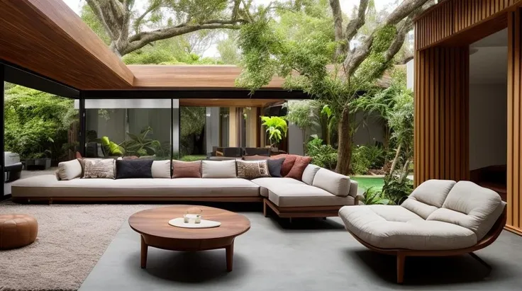 a living room with a couch and a chair,<lora:Utopian_Interiors-05:0.5>, <lora:add_detail:0.5>