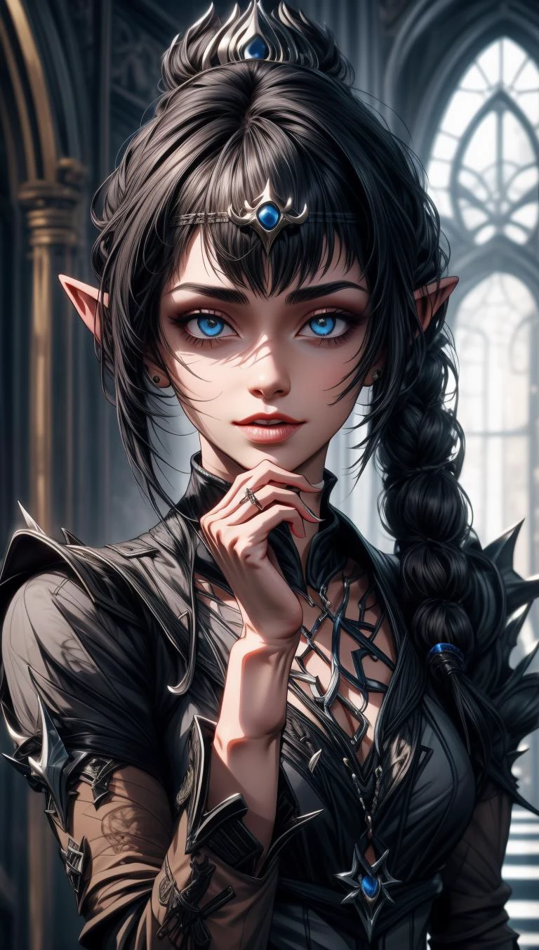 <lora:GoodHands-beta2:1> nice hands, perfect hands, <lora:add_detail:1>, ((masterpiece)), (best quality:1.7), <lora:ShadowHeartV2:0.7> pointy ears, shadowheart