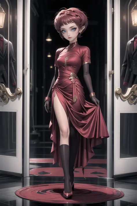 <lora:GoodHands-vanilla:1> , <lora:add_detail:1>, ((masterpiece)), (best quality:1.7), <lora:Aelita evo:0.6> aelita, evolution, long, deep red satin dress, long, deep red satin dress, long, deep red satin dress, long, deep red satin dress, red satin gloves up to the elbow, black pumps with high heels