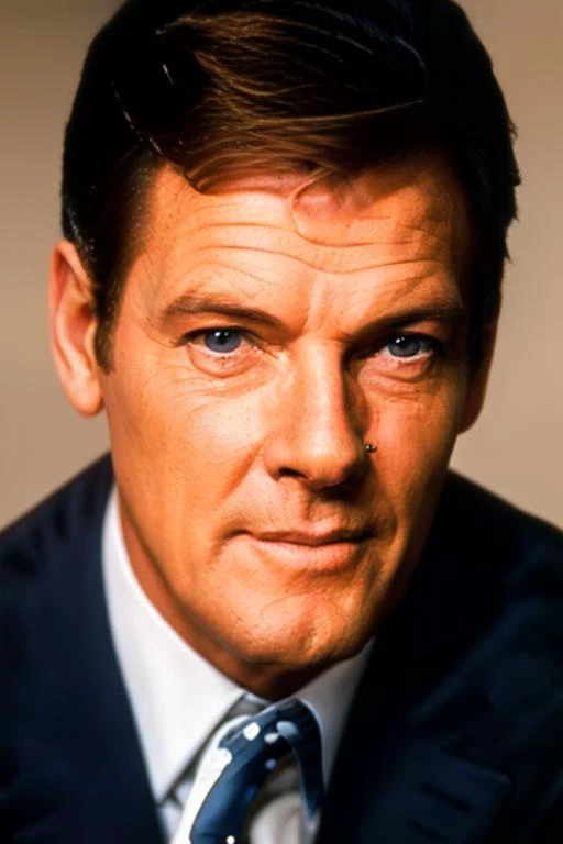 man, portrait of rogermoore as james bond, color, low key, dark, beautiful face, <lora:LowRa:0.5> <lora:RogerMoore_SD1.5_V1:1>