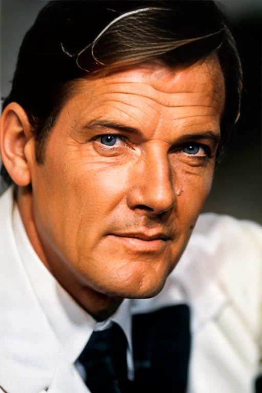 man, portrait of rogermoore as james bond, color, low key, dark, beautiful face, <lora:LowRa:0.5> <lora:RogerMoore_SD1.5_V1:1>