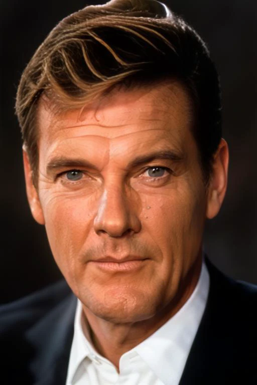 man, portrait of rogermoore as james bond, color, low key, dark, beautiful face, <lora:LowRa:0.5> <lora:RogerMoore_SD1.5_V1:1>