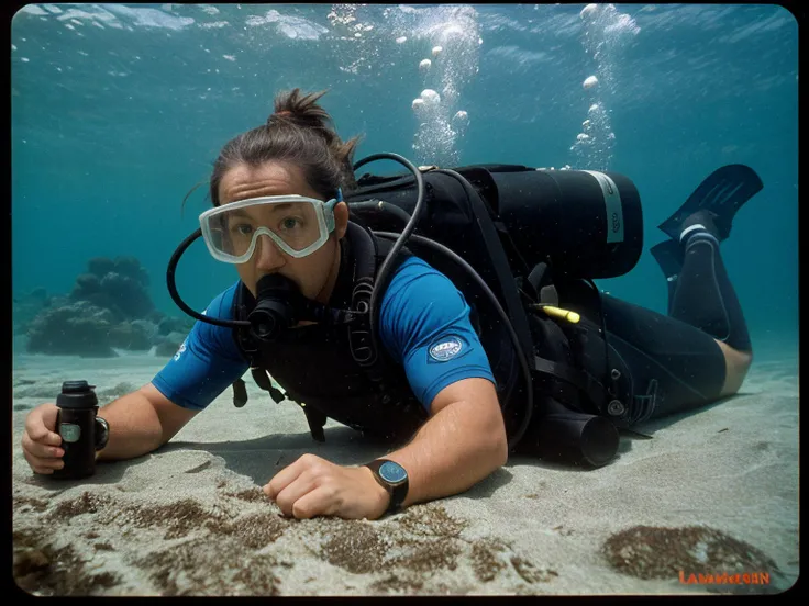 ((melhor qualidade)), ((obra de arte)), (detalhado), scuba diving