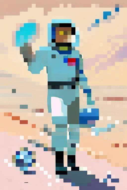 cosmonaut neil_armstrong walking on the moon