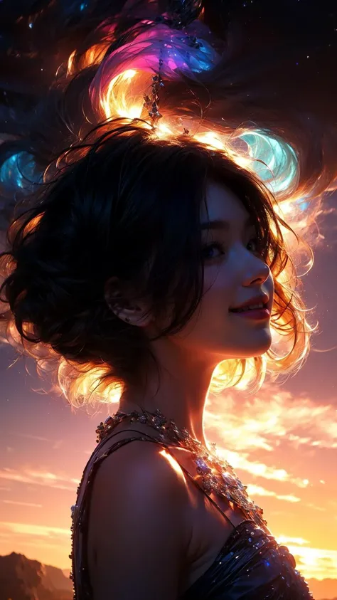 masterpiece,best quality,aesthetic,detailed face,subsurface scattering,side view down,
wrenchsfantasy,fantasy,1girl,photo of a cute girl,light smile,charming,20yo,Bang Hair.Hair over one eye,Lilac hair,glowing,cloud,colorful || starry,stars,
space_style,style-swirlmagic,style-sylvamagic,rainbow-candy,
<lora:add_detail:1>,<lora:Better light:1>,<lora:wrenchsfantasy-000016:0.8>,<lora:sunAndShadow_v10:0.6>, mystical, enchanted, astonishing, outstanding, epic, cinematic, extremely detailed, intense, gorgeous, breathtaking artistic,, great composition, perfect calm, beautiful, intricate, stunning, brilliant, dynamic, lovely, elegant, awesome atmosphere, wonderful, symmetry, ambient, illuminated, pretty