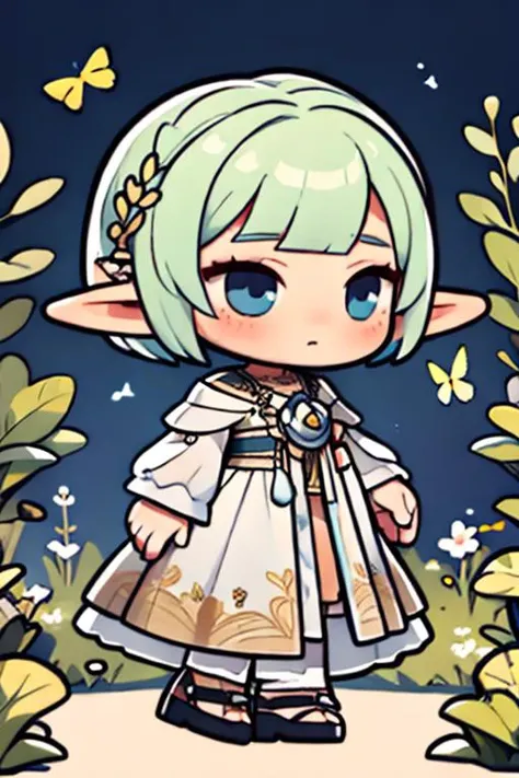 (masterpiece), best quality, high resolution, highly detailed, detailed background, perfect lighting, 1girl, nature, elf