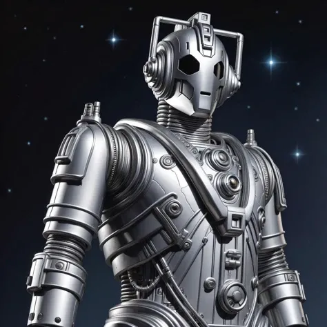 <lora:Cyberman:0.5> classic cyberman