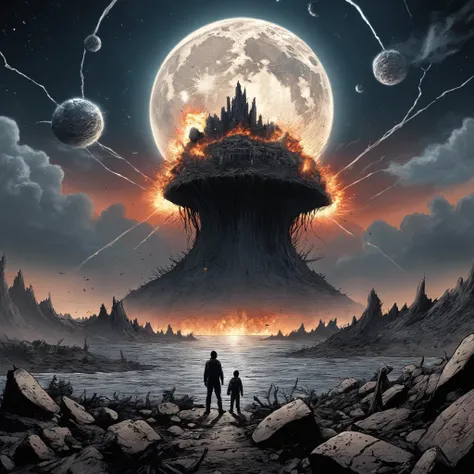Comic artwork of the end of the world