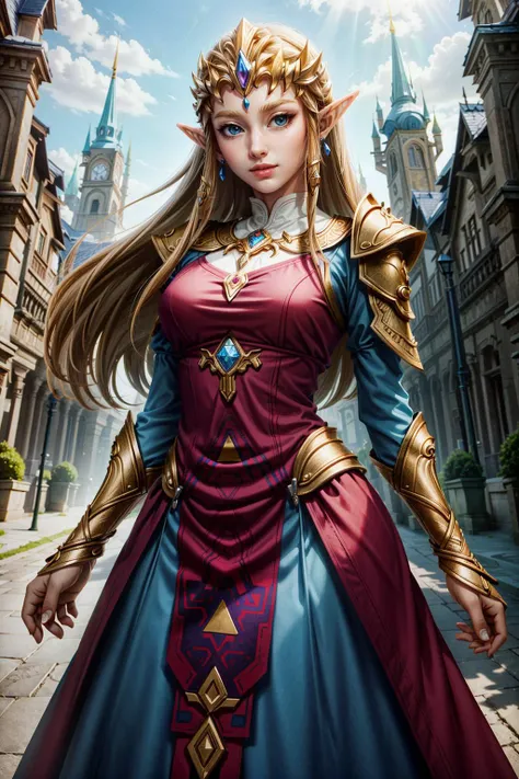 (masterpiece, best quality:1.3)
<lora:epi_noiseoffset2:1> <lora:add_detail:0.7> <lora:PrincessZelda:0.8>
PrincessZelda, 1girl, solo, Morning, Elven Architecture, Elaborate Gowns, Elven Warrior Armor