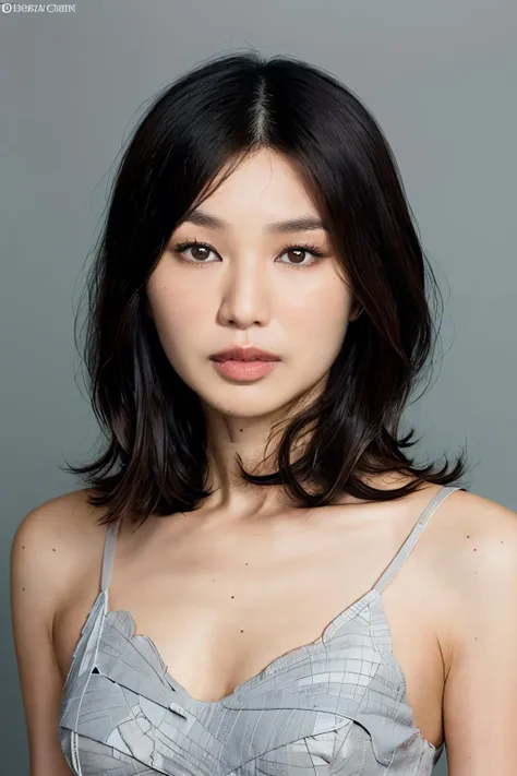 GEMMA-CHAN, close-up, (pastel grey background) <lora:GEMMA-CHAN-000002:1>