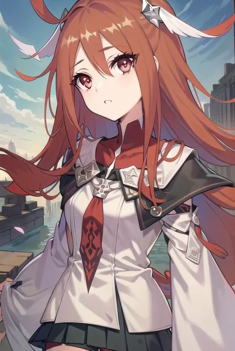 codeeulalia, <lora:eulalia-lora-nochekaiser:1>, 
eulalia, long hair, brown hair, hair ornament, facial mark, (red eyes:1.5),
BREAK skirt, thighhighs, pleated skirt, detached sleeves, wide sleeves, chain, red thighhighs,
BREAK looking at viewer,
BREAK outdoors,
BREAK <lyco:GoodHands-beta2:1>, (masterpiece:1.2), best quality, high resolution, unity 8k wallpaper, (illustration:0.8), (beautiful detailed eyes:1.6), extremely detailed face, perfect lighting, extremely detailed CG, (perfect hands, perfect anatomy),