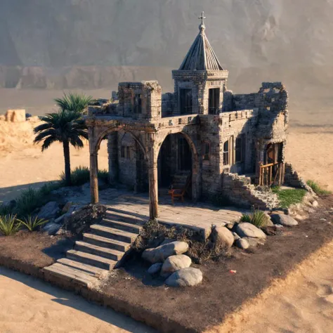 RAW photo, 8k uhd, Analog style, (Masterpiece, Best Quality, Highres:1.3), dramatic, cinematic, BREAK,
(Isometric perspective:1.4) (Pixar style:1.2) (3D model render:1.3) of little (intricate:1.2) (ancient elven beach ruins:1.32), (deck chair, stairs, (palms:1.26), (car, rocks, sand (castle:1.11):1.1):1.1), (fence:1.02), ((overgrown:1.07) desert, sand, well, (campfire:1.15):1.05), ((white background:1.1), solid background, global illumination, raytracing, modeling, HDR, octane render, unreal render, miniature:1.2), (hyperdetailed, absurdres:1.1), BREAK,
<lora:more_details:1.0>