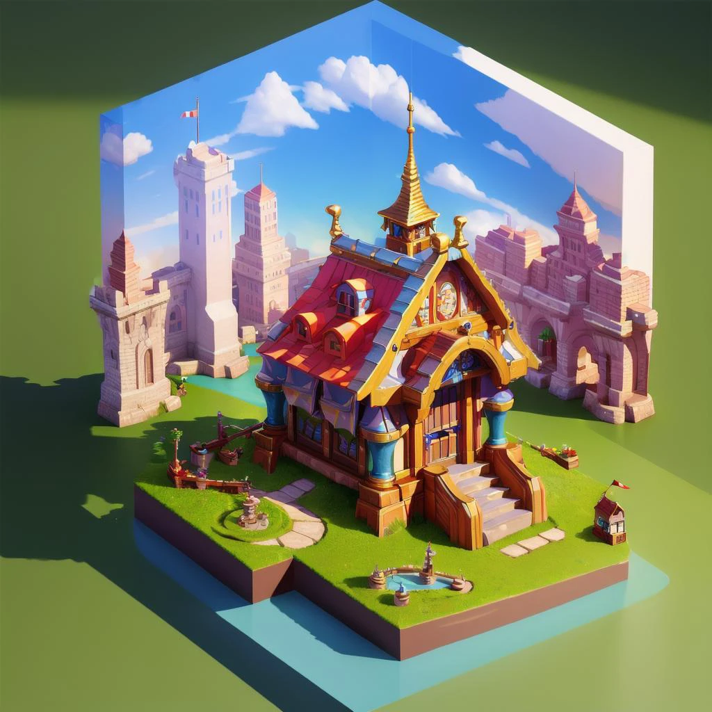 ((master piece)),best quality, (8k, best quality, masterpiece:1.2), ultra-detailed, illustration, small_scene, 3D_scene, (city), <lora:small_scene(3D):0.7>