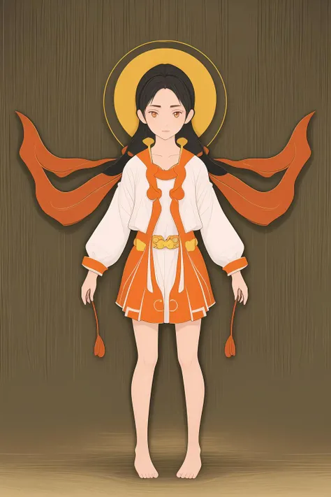 a girl,<lora:eastern_mythology_v1_512:0.4>,tangka,
