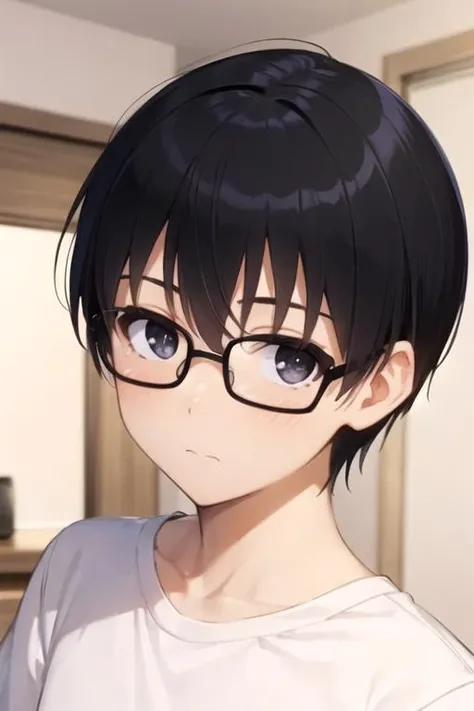 masterpiece, best quality, sketch, 1boy, solo, male focus, looking at viewer, , depth of field, , , <lora:tomoya_aki:0.70>, tomoya_aki, black hair, black eyes, opaque glasses, , , 8k resolution