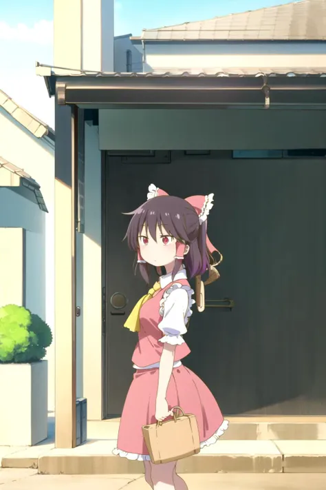<lora:kdm-style:1>, masterpiece, best quality, 1girl, cowboy shot, (Hakurei Reimu), Touhou, kdm-style, anime screencap,