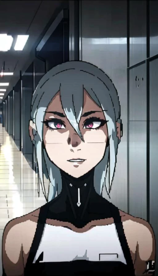 (upper body shot), sfw, (masterpiece), (best quality:1.0), (ultra highres:1.0), detailed eyes
BREAK
<lora:Charmcaster_Ben10:0.7> Charmcaster, 1girl, futuristic clothes, (face augments, ear augments:1.3)
<lora:Signalis, pixilated:0.9> Signalis, (pixilated:1.3)
BREAK
(dark hallway, horror, gorgeous view)