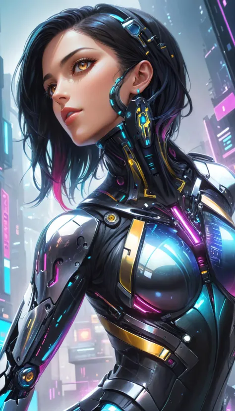 biomechanical style breathtaking a (short:0.7), (slender:0.5) (handsome dancing-posing Tiffany glass Alita made of shiny colorful translucent (Tiffany glass) :1.2), shiny, glossy, best quality, vibrant colors, (reflective), volumetric, casts bright colorful highlights, refractions, detailed, sharp clear art, (self-illuminating, inner glow), ((lighting bloom effect)),, (dim lighting), (cyberpunk style:1.2), (cyberpunk background:1.2)
<lora:add-detail-xl:1.5> . award-winning, professional, highly detailed . blend of organic and mechanical elements, futuristic, cybernetic, detailed, intricate