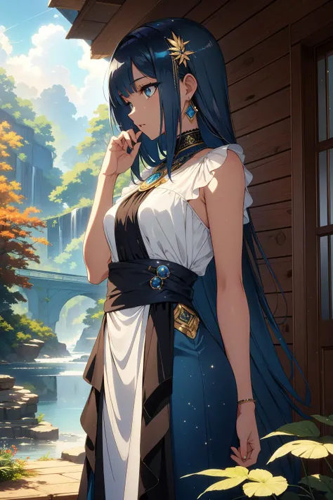 1girl, epic On pale black paper, (Indigo theme:0.7) , over the shoulder shot of a Conscious Rusty White and Indigo Salvadoran ([Red giant:Aston Martin:4]:1.3) , it is in a Dominican setting, it is smooth, spring background, desolate forest and fauna, Hazy conditions, Very wide view, Anime screencap, Depressing, Vorticism Art, waning light, F/14, Film grain, Instagram, Kintsugi, professional, HDR, womanly