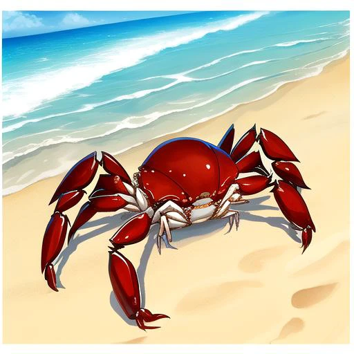 crab, beach