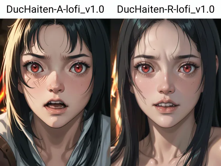 , ((Face close up)), best quality, clear graphics, torch light, (The detail is clear to every hair on the face), 1girl, demonic, evil, nsfw, sexy woman, eye depth, (brother moons), (dead space) ,science fiction, (beautiful glowing red eyes), photo realistic, 20 megapixel, nikon d850, ((vibrant, photo realistic, realistic, dramatic, sharp focus, 8k)), (faded freckles:0.6), subsurface scattering, sharp, retouched, intricate detail, by Greg Rutkowski, by (Jeremy Lipking:0.8), ((junji ito)), by ralph bakshi,((Silent Hill)), H.R. Giger, Beksinski