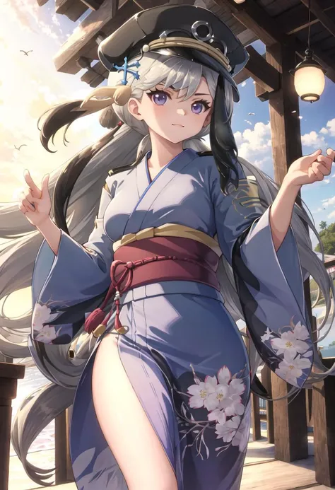 best quality, masterpiece, highres, solo, {minsk_azurlane:0.90}, {yukata:1.30}, {kimono:1.15}