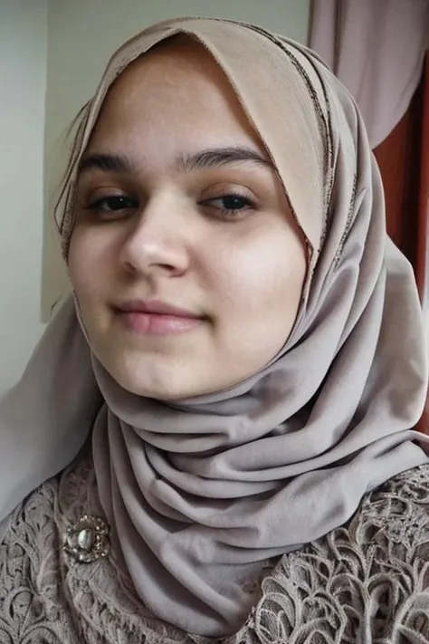 medieval, 18 y.o girl, face, pale skin, intricate details, wears hijab <lora:dinilora:1>