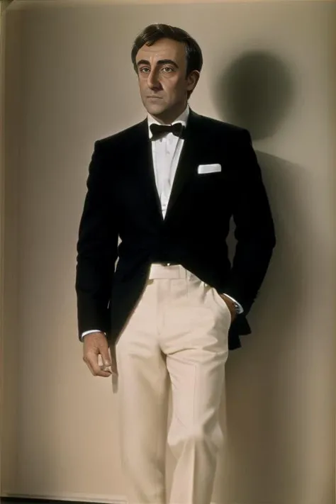 man, portrait of petersellers as james bond, color, low key, dark, beautiful face, <lora:LowRa:0.5> <lora:PeterSellers_SD1.5_V1:1>