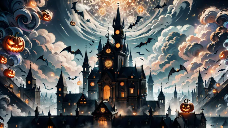 <lora:HalloweenGlowStyle:1>, halloweenglowstyle, city, ghost,, (masterpiece, high quality, best quality:1.3), Detailed