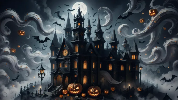 <lora:HalloweenGlowStyle:1>, halloweenglowstyle, city, ghost,, (masterpiece, high quality, best quality:1.3), Detailed