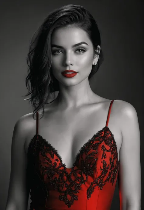 cinematic photo (masterpiece), (best quality), (ultra-detailed), Silhouette Art, line art drawing , a (beautiful charming ohwxada woman), slender dark dim figure, slightly posing, a tight sleek strict dress. bright red backlight illuminates elegant woman's dark dim silhouette, (bright glowing red contour and outline), graceful amazing and sensual look. (very dark foreground, black and grey gradient background), detailed, high quality, high resolution, contrast. professional, sleek, modern, minimalist, graphic, line art, vector graphics, high contrast, well defined, Silhouette Art, illustration, disheveled hair, detailed eyes, perfect composition, moist skin, intricate details, by wlop . 35mm photograph, film, bokeh, professional, 4k, highly detailed. (beautiful young woman face, charming eyes, eyelashes, beautiful lips, skin details, skin texture, microhairs:1.2) <lora:anadearmas-ohwxada:1>