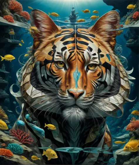 masterpiece,underwater animal, <lora:erikjonesXL:0.8>,erkjns, 8k uhd,absurd res,ultra detailed,masterpiece,awardwinning,sharp focus,intricate detail,50mm lens