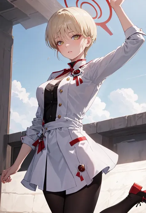 (safe:1.10), best quality, masterpiece, highres, solo, (marina_bluearchive:1.10), jumping, cowboy shot, looking at viewer, 28 <lora:marina_bluearchive:0.80>