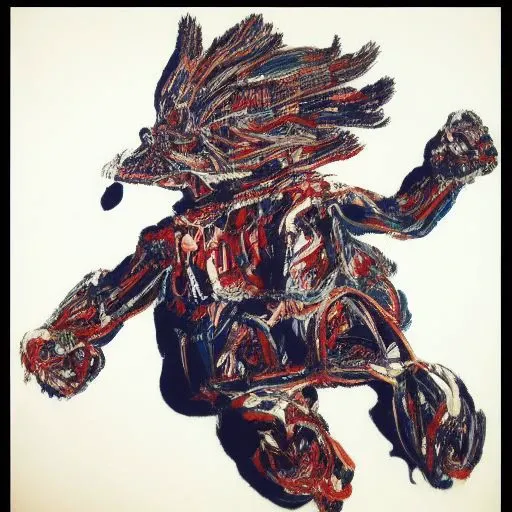 art-brut a man being eaten
