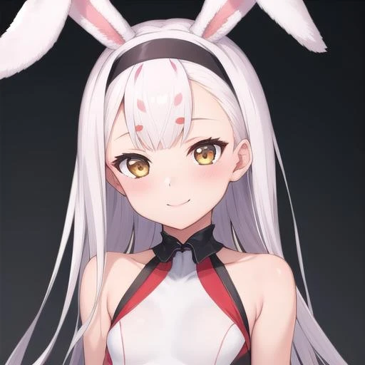 21 year old pretty bunny girl, have a pretty face, wear a bunny girl cosplay, >, she's sweating all over her body, pretty thin and long legs, medium big size breast, white medium hair, masterpiece, colorful, no glitches on image, >, 16k quality, best quality, no override on image, super detail background and shadows, advanced detail quality.