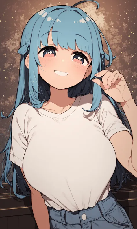 <lora:Momomo_Gasshuukoku:1>,momomo gasshuukoku,1girl,bangs,shirt,smile,large breasts,, score_9,score_8_up,score_7_up,score_6_up,masterpiece,best quality,ultra-detailed,very aesthetic,absurdres,