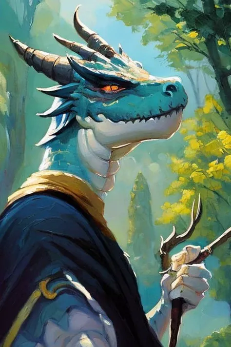 modelshoot style, (extremely detailed CG unity 8k wallpaper), full shot body photo of the most beautiful artwork in the world, english medieval (dragonborn druid) witch, black silk robe, magic, medieval era, painting by Ed Blinkey, Atey Ghailan, Studio Ghibli, by Jeremy Mann, Greg Manchess, Antonio Moro, trending on ArtStation, trending on CGSociety, Intricate, High Detail, Sharp focus, dramatic, painting art by midjourney and greg rutkowski, illustrated, brushwork, impasto, lightning
