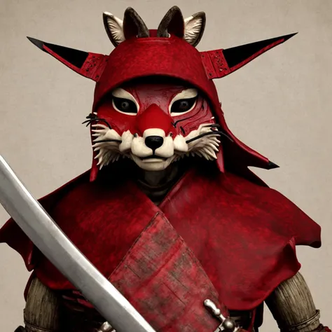 textless, Edo Period ChristianBale Fox Mask Ronin, masterless samurai, shogunate rogue swordsman