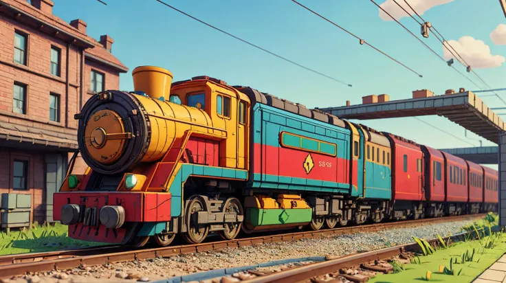 side scrolling video game <lora:NESVoxelStyle:0.75> NESVoxelStyle locomotive train <lora:add_detail:0.5> , Voxel, 3D, Pixel, plastic, shiny, (Masterpiece:1.3) (best quality:1.2) (high quality:1.1)