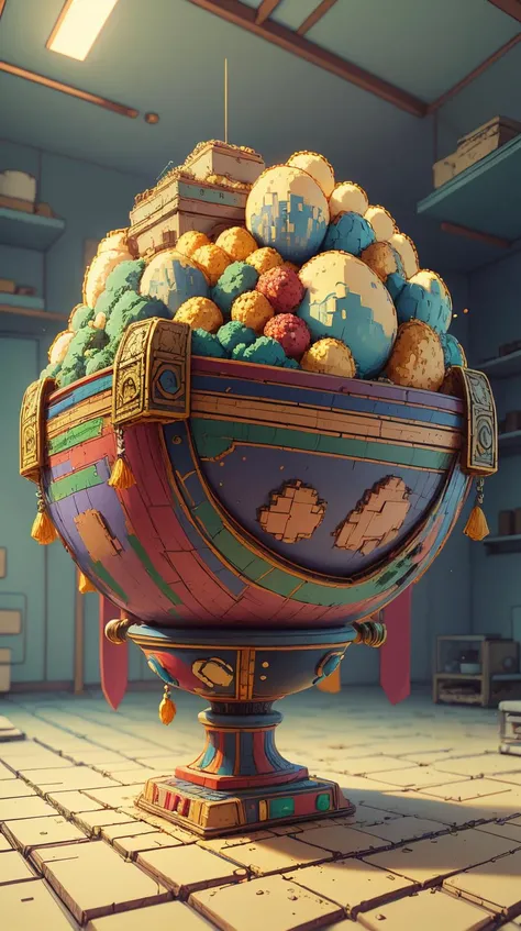 <lora:NESVoxelStyle:1> NESVoxelStyle decorative bowl, (Masterpiece:1.3) (best quality:1.2) (high quality:1.1)