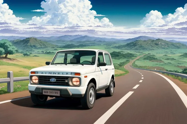 (anime), (illustration), cartoon, detailed, <lora:NIVARBN:.7> NIVARBN masterpiece,best quality,official art,extremely detailed CG unity 8k wallpaper,illustration, vehicle focus, road, <lora:urushisato:.5> ((urushisato)) (((detailed background))), cute, funny, centered, award winning watercolor pen illustration, detailed, disney, isometric illustration, drawing, by Stephen Hillenburg, Matt Groening, Albert Uderzo